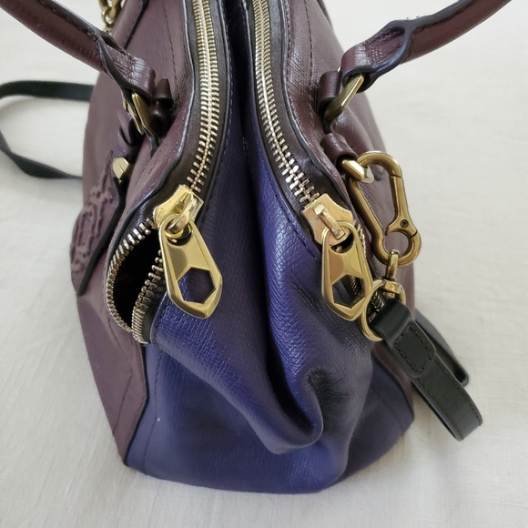 Oryany Anthropologie leather crossbody purple purse - Picture 8 of 13